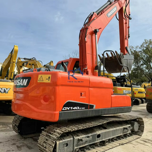 Excavatrice sur chenilles Doosan DX140 de fabrication coréenne, haute qualité, prix bas, excellent état, moteur, boîte de vitesses, pompe - Prix inférieur - Product Image 1