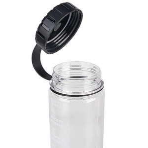 Bouteilles d'eau sportives personnalisées de 400 ml, 500 ml, 650 ml, 1000 ml avec échelles, provenant de sociétés de bouteilles d'eau en plastique. Bouche large - Product Image 4