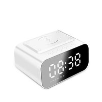 Muziekspeler Retro Bluetooth-luidspreker Nieuwste vintage klassieke 15W 10W draadloze oplader Grote volume wekker Draagbare luidspreker