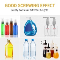 Machine de vissage semi-automatique motorisée pour bouteilles de boissons en plastique, utilisation électrique sur table