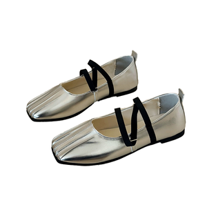 รองเท้าบัลเล่ต์แบบสวม ส้นเตี้ย รุ่นใหม่ ฤดูใบไม้ผลิ 2026 รองเท้าแมรี่เจนแบบผูกเชือก รองเท้าพื้นเรียบใส่สบายสำหรับฤดูร้อน พื้นยาง สำหรับผู้หญิง - Product Image 1