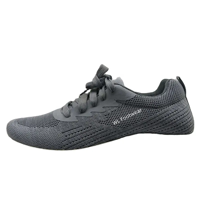 WL Uppers-zapatos de malla superior para hombre, calzado de punto, semiacabado, Vamps, Fly Knit, para hacer zapatos deportivos, color gris oscuro