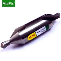 Forets de centrage de précision Maifix 1MM 1.5MM pour tournage et fraisage, double tête, en carbure de tungstène HSS pour métaux