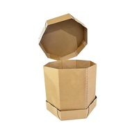 Boîte en carton octogonale extra-large, résistante, imperméable et à haute capacité de charge pour l'emballage de granulés et de poudres plastiques