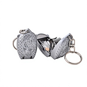 Mini coupe-ongles porte-clés en acier inoxydable, outil de toilettage portable, coupe-ongles pour voyage, maison, extérieur - Product Image 1