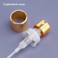 Produsen stok tersedia 13 jenis parfum semprot nosel elektrokimia aluminium pompa kepala plastik PP tutup botol besi sekrup