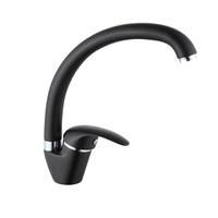 Robinet de cuisine, mitigeur pour évier, robinet mélangeur chaud et froid, robinet de cuisine à poignée unique, bec pivotant, robinet de cuisine pour évier