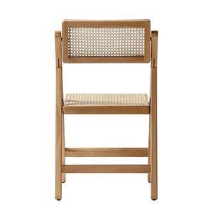 Silla plegable de madera de ratán natural para bodas y eventos - Product Image 4