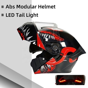 Produits phares : Casque modulaire de protection pour moto en ABS, unisexe, avec feu arrière LED, fabriqué par des fabricants - Product Image 2