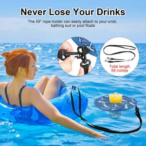 Portavasos Flotante para Piscina, Flotadores para Bebidas, Portavasos de Neopreno para Piscina, para Latas Estándar - Product Image 3