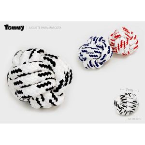 Jouet en corde tressée Yommy 7cm pour chiens, jeu pour animaux de compagnie - Product Image 1