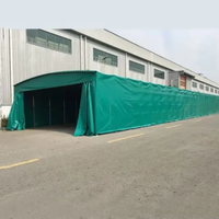Auvent d'événement mobile extérieur à pousser-tirer, PTFE/PVDF/PVC, pliable, télescopique, pare-soleil, abri temporaire pour voitures, garage, événements extérieurs