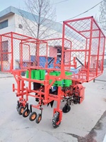 Semoir à poinçonnage au sol, couverture de film/semis en rang, machine tout-en-un, transplanteur d'ananas automoteur
