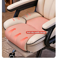 Fauteuil Inclinable Ergonomique pour Ordinateur à Domicile, Chaise de Bureau Pivotante Confortable pour Gaming, Idéale pour le Streaming et les Études en Dortoir