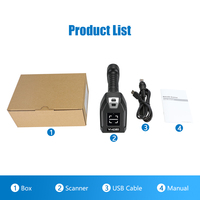 Lecteur de codes QR à détection automatique haute performance, design étanche IP67 pour extérieur, scanner de codes-barres 2D portable