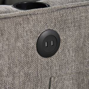 Canapé-<span class=keywords><strong>lit</strong></span> pliable multifonctionnel en tissu pour salon avec dossier réglable, chaise longue, table d'appoint, ports USB de type C - Product Image 6