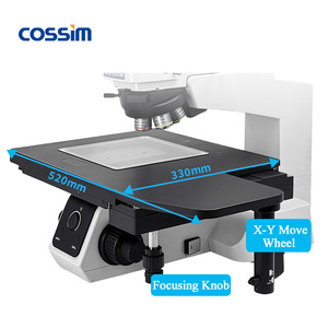 <span class=keywords><strong>Microscope</strong></span> électronique polarisant trinoculaire numérique de laboratoire avec plateau de travail de 8 pouces pour la mesure de découpe de plaquettes - Product Image 2