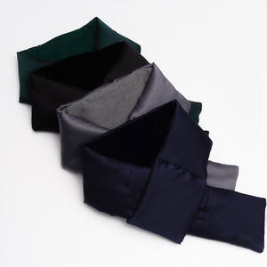 ผ้าพันคอไหมหม่อนแท้ 100% 6A สีพื้น กันน้ำ ระบายอากาศได้ดี ผ้าพันคอสั้นสำหรับฤดูหนาว ป้องกันความหนาวเย็น  รับสกรีนโลโก้ - Product Image 2