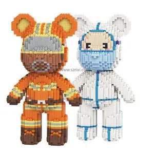 MPIN 6623-6624 MOE Patch 32cm 66 series Firefighter + Angel in White educational microparticle toy gift Building Blocks Sets