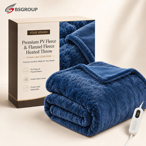 9 Heat <strong>Electric</strong> Over <strong>Blanket</strong> Faux Fur PV Fleece <strong>Electric</strong> Heated Throw 160W Fast <strong>Heating</strong> <strong>Blanket</strong> for Winter Use - Product Image 1