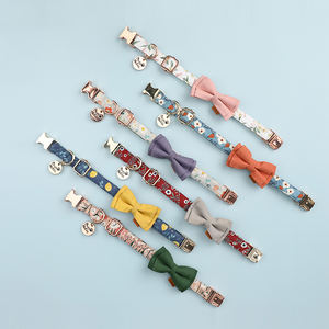 Proveedores chinos de alta calidad Venta caliente Cute Floral Pet <span class=keywords><strong>Dog</strong></span> Cat Collares & Leash Set para todas las estaciones - Product Image 2