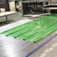 Plaque de toiture ondulée transparente en PRV (Plastique Renforcé de Fibres de Verre) pour serre