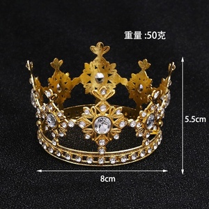 Venta caliente Mini Crown Cake Topper <span class=keywords><strong>para</strong></span> Happy Birthday Crown Cake Topper <span class=keywords><strong>para</strong></span> bebés niños - Product Image 6