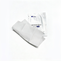 Chiffon de nettoyage en microfibre personnalisé OEM, emballé individuellement, lingettes de polissage pour bijoux, pour l'entretien des montres de luxe et des objets en platine et argent.