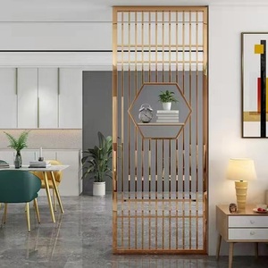 Séparateur de salle de séjour en aluminium, 8ft haut, partition de salon avec pochette de fleurs, bon marché - Product Image 2