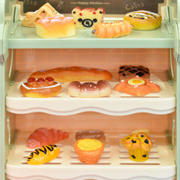 Kawaii Resin Mini american pizza Food Cabochon Flatback Cookie per figurine di cibo per casa delle bambole decorazione di artigianato fai da te