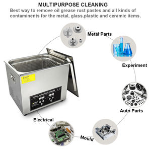Máquina limpiadora de retención ultrasónica digital eléctrica de 14 Lilters 40kHz Baño ultrasónico de acero inoxidable - Product Image 2