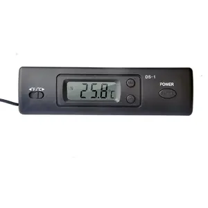 자동차 에어컨 디지털 온도계 Ds-1, 프로브로 섭씨 및 화씨 내외 온도 측정