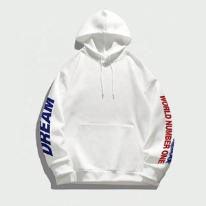 Sweat-shirts à capuche surdimensionnés de haute qualité avec cordon de serrage, personnalisés pour impression en relief, en coton et polyester épais et uni - Product Image 3