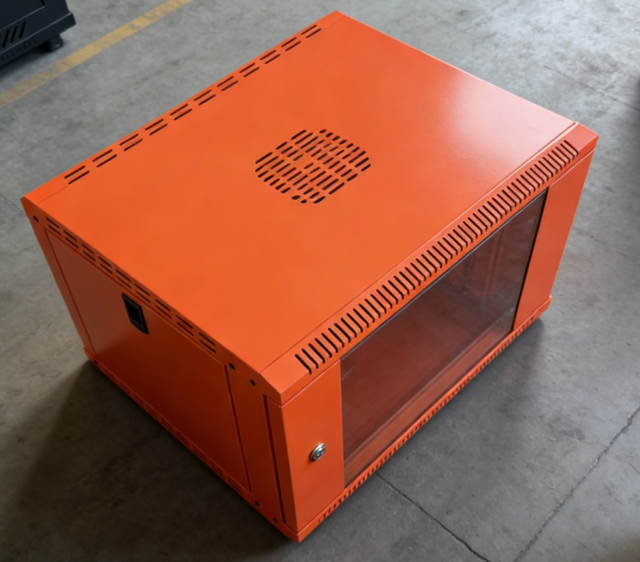 4U Wall-Mounted Network Cabinet, 19-inch Data Center Server Rack, Electrostatic Spray Coating
