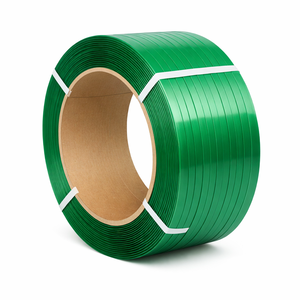 Correa de Poliéster Verde Lisa de Alta Resistencia a la Tensión, Fleje de Plástico PET para un Embalaje Metálico Eficaz - Product Image 1