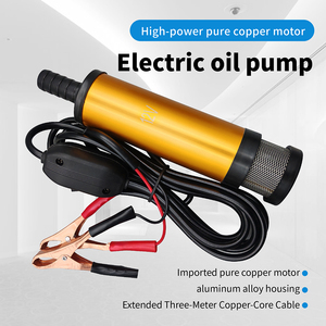 Small Motor Aluminum Oil <b>Pump</b> 38mm Diameter 12V/24V <b>Battery</b>-Powered 85W 25L/min Low Cable Submersible - Product Image 2