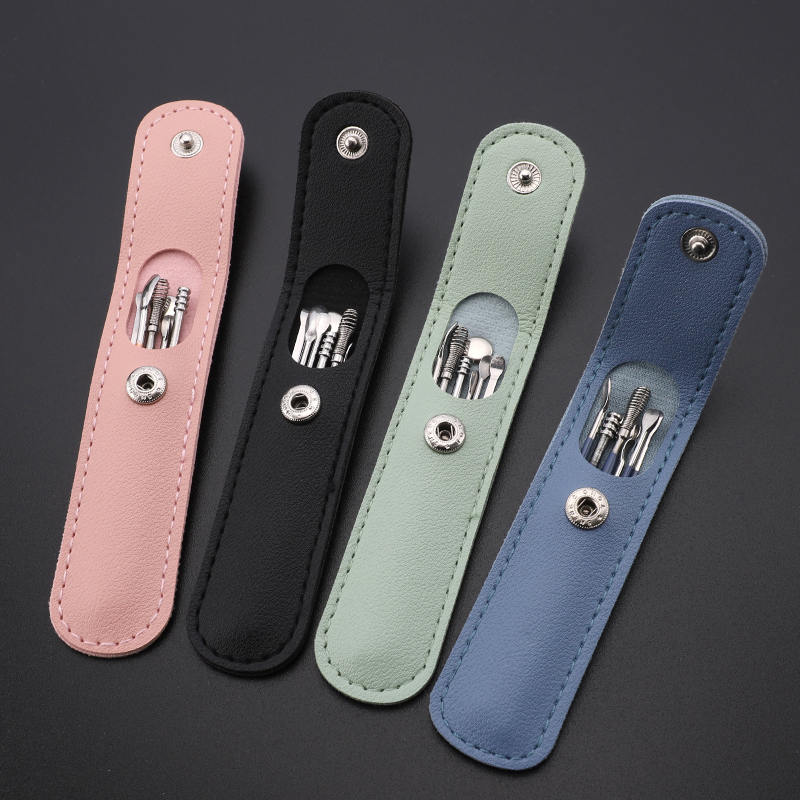 Portable 6Pcs Stainless Steel Ear Scoop
