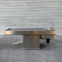 Table de dissection en acier inoxydable très vendue, table d'autopsie populaire pour morgue, table de dissection professionnelle pour laboratoire et salle d'autopsie