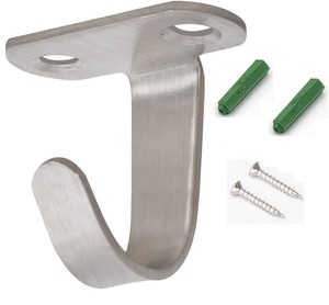 10 Gói Dưới Kệ Tủ Nhà Để Xe Thép Không Gỉ Vít Gắn Trần Khăn Áo Áo Quần Áo Móc Áo - Product Image 1