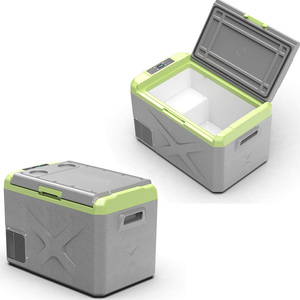 Refrigerador portátil para automóvil de Tesla 24V 12V 220V Tipo de compresor con características de refrigeración recargables Congeladores - Product Image 1