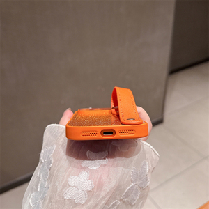 Funda para Teléfono Móvil con Correa Brillante para Muñeca, Compatible con iPhone 17 16 15 14 Pro Max, Soporte de Cuero con Cordón, Cubierta Trasera - Product Image 4