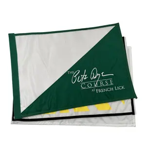 Bandeira personalizada de algodão do golfe do poliéster da bandeira do furo da bandeira para o clube do golfe
