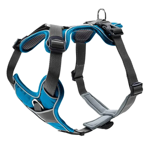 Harnais pour chien rembourré anti-traction avec sangles en nylon réfléchissantes et clip frontal réglable pour chiens de petite, moyenne et grande taille – Vente en gros - Product Image 1