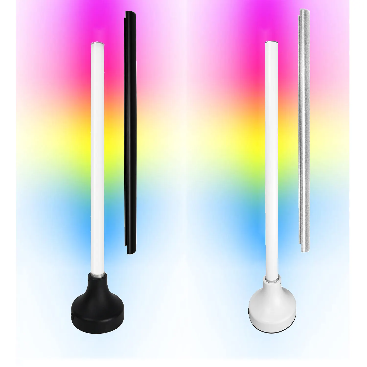 App Controle Ambiance Slimme Vloerlamp Led 360 Of 180 Graden Met Schildtafel Rgb Lamp Dynamische Modi Decoratie Rgb Sfeer