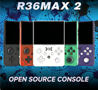 Consoles de jeu portables S Classic R36 Max 2, machine de jeu vidéo HD 4,5'', système d'exploitation Linux, batterie 4000mAh, R36MAX 2 Portable Gamer