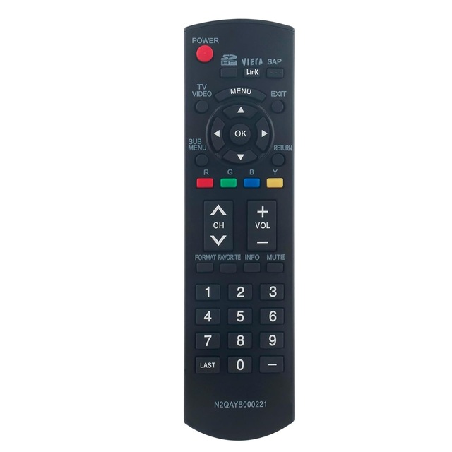 N2QAYB000221 Remote Control Fit for Panasonic Viera LCD TV TC-26LX85 TC-32LX85 TC-37LZ85 TH-42PX80 TH-50PX80 TH-42PZ80 TH-46PZ80