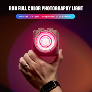 תאורת וידאו ניידת TOLIFO PL-40RGB בעוצמה 40W RGB LED בגודל כיס, תאורת COB לצילום וולוגרים עם סוללה נטענת - Product Image 5
