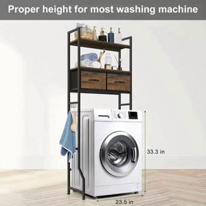 Space-Saving Bathroom <b>Storage</b> Bathroom Furniture Rack Modern Bathroom <b>Storage</b> Space-Saving Bathroom <b>Storage</b> Solid Wood - Product Image 6
