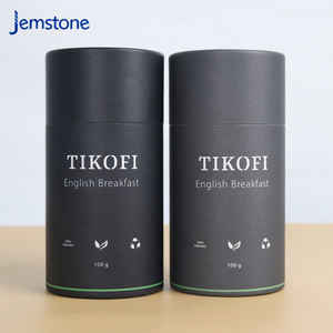 Emballage en tube de carton artisanal conçu pour le stockage du thé en vrac, du thé aux herbes, du thé aux fruits, du thé aux fleurs - Product Image 5