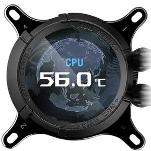 หม้อน้ำระบายความร้อนด้วยน้ำสำหรับ3rd <span class=keywords><strong>ROG</strong></span> Feilong Gen <span class=keywords><strong>360</strong></span> <span class=keywords><strong>LC</strong></span> Black ARGB LCD copper heatsink All-in-one CPU สำหรับคอมพิวเตอร์เดสก์ท็อป - Product Image 2